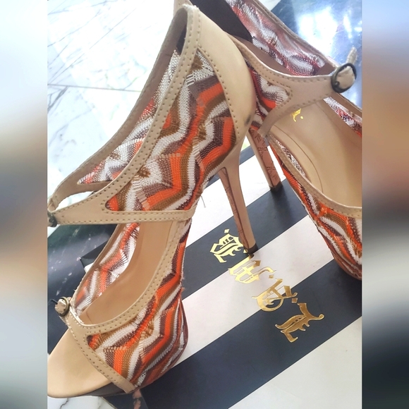 L.A.M.B SHOES designer Gwen Stefani - heels shoes -platform-mesh pattern- - Picture 4 of 10